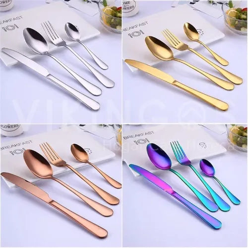 BLACK CUTLERY SET X20 PCS.