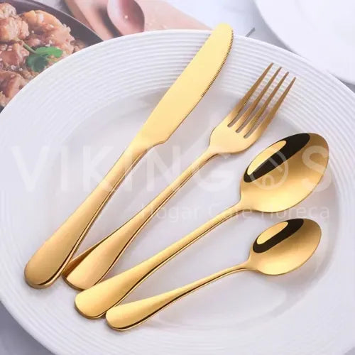 BLACK CUTLERY SET X20 PCS.