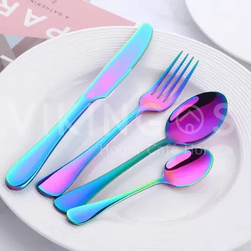 BLACK CUTLERY SET X20 PCS.