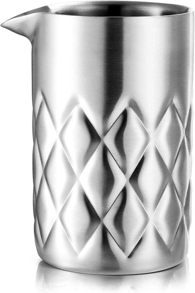 Mixing glass acero