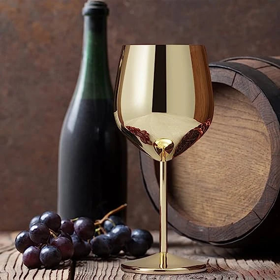 Copa de vino acero
