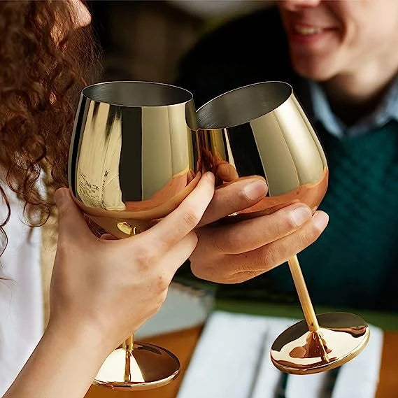 Copa de vino acero
