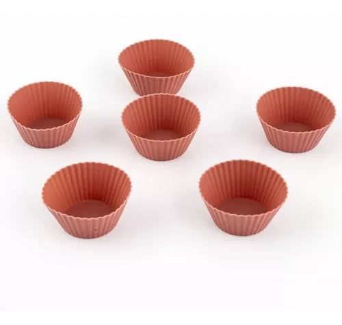 Molde capacho cup cake silicona x24 unidades
