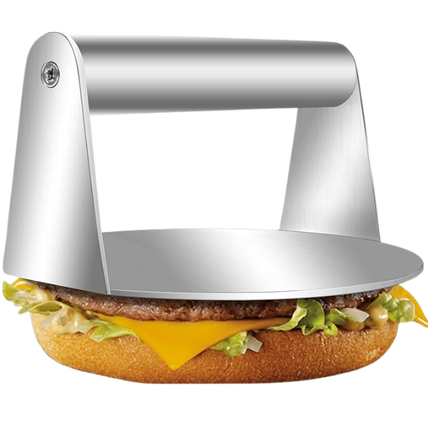 Prensa hamburguesa acero