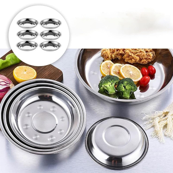 Bandeja redonda acero