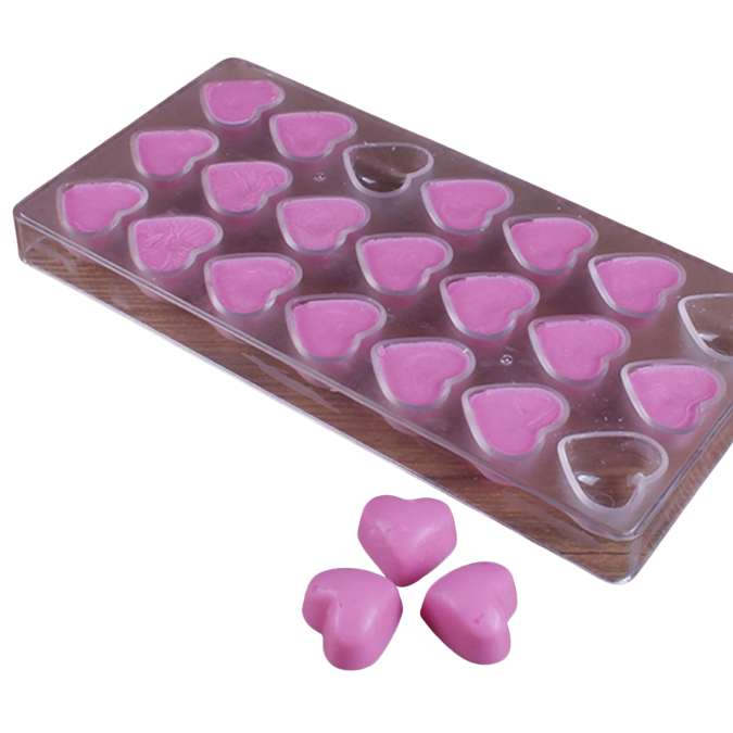 Molde chocolate estilo corazon