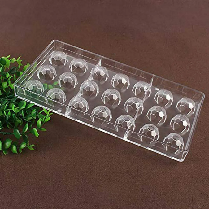 Molde chocolate estilo diamante