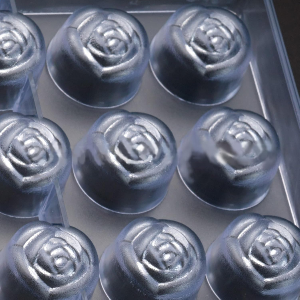 Molde chocolate estilo rosa