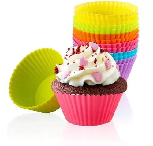 Molde capacho cup cake silicona x24 unidades