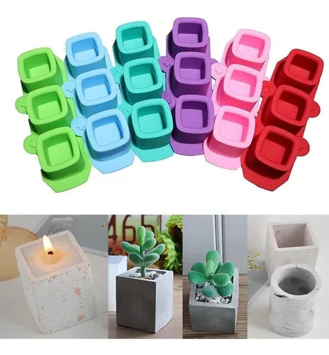 Molde de silicona para macetas