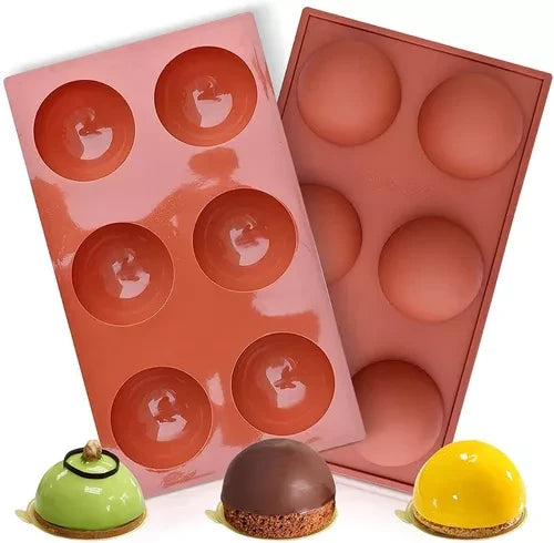 Molde bolas silicona x6 cavidades X2 moldes