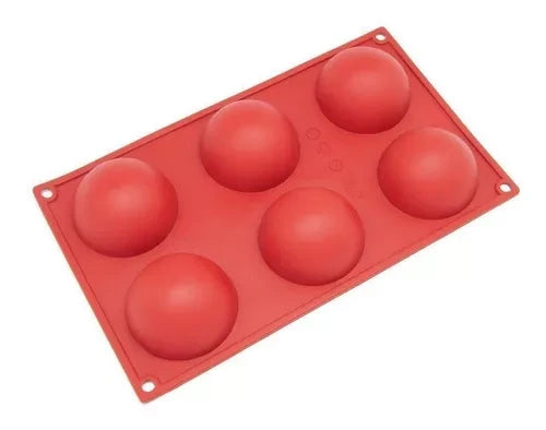 Molde bolas silicona x6 cavidades X2 moldes
