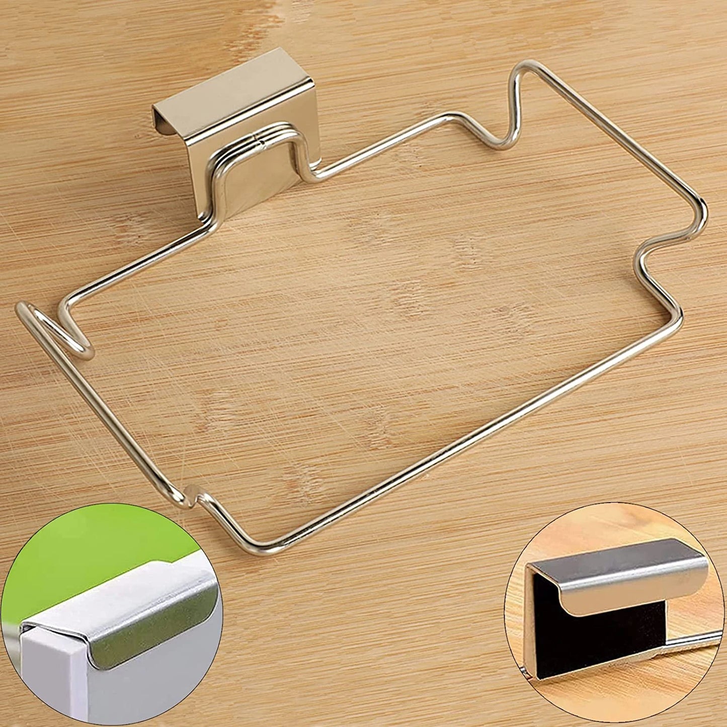 STAINLESS STEEL BAG HOLDER FOR DOORS