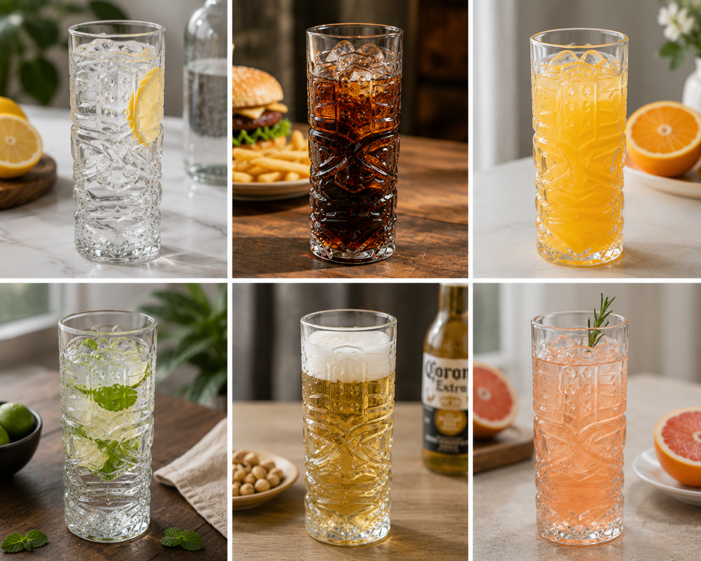 Vaso Tiki x6