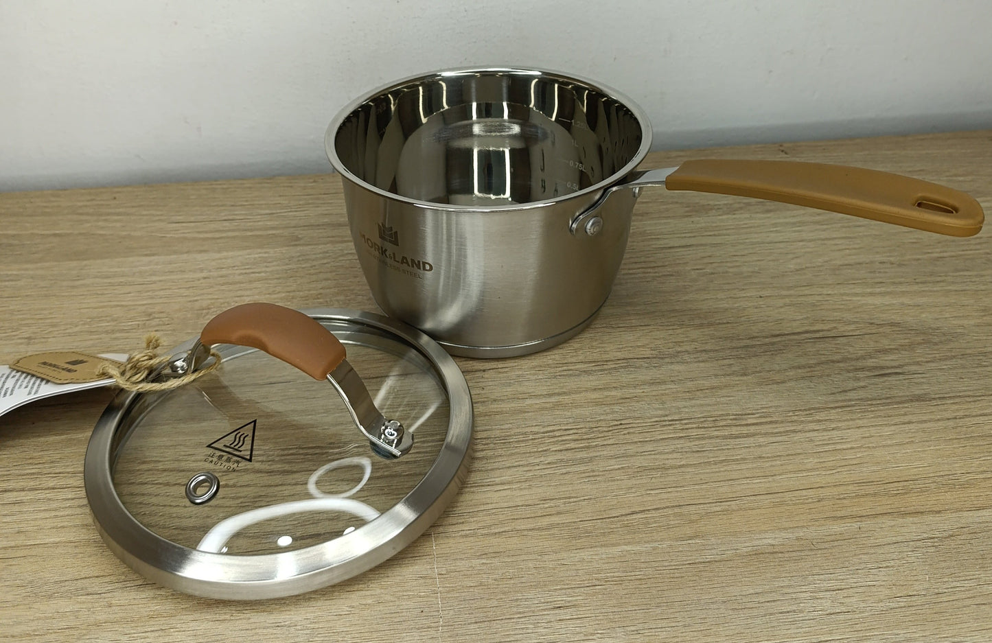 Perol acero inox 16 cm con silicona