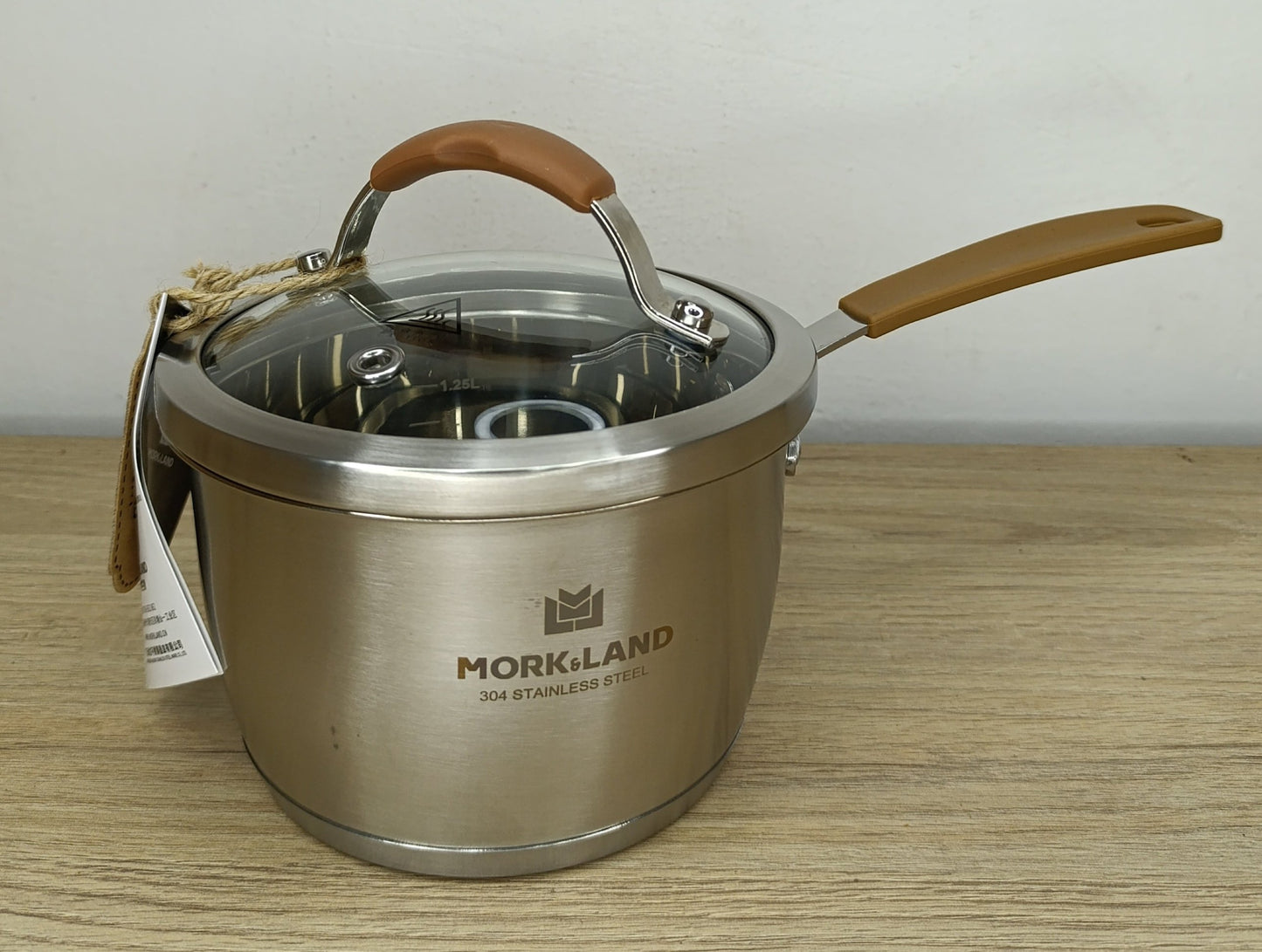 Perol acero inox 16 cm con silicona