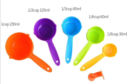 PLASTIC MEASURING SPOON SET X5