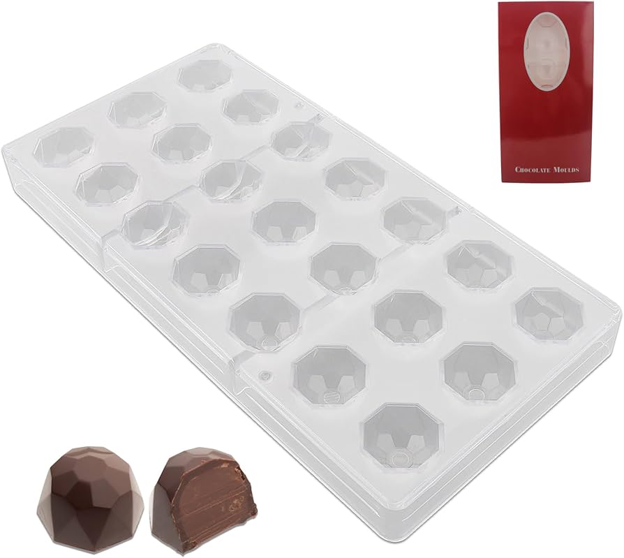 Molde chocolate estilo diamante