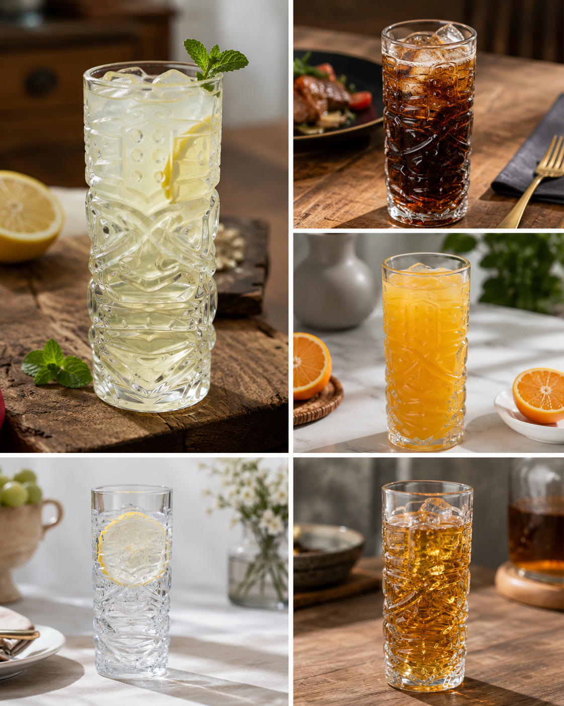 Vaso Tiki x6