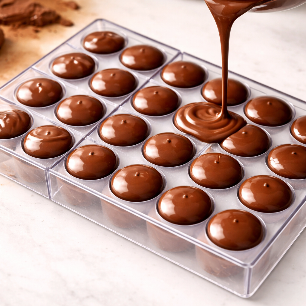 Molde chocolate estilo circular