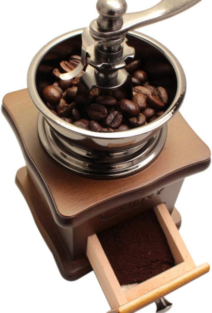 MANUAL COFFEE GRINDER WITH WOODEN BOX