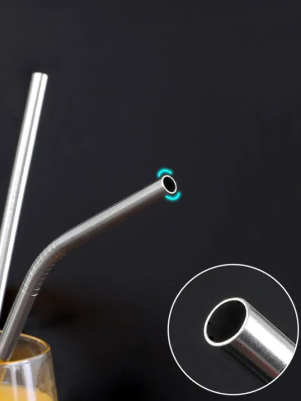 Pitillo en acero *6 unidades