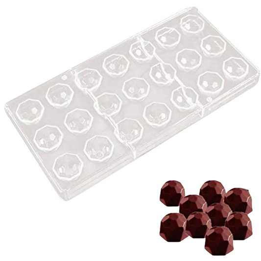Molde chocolate estilo diamante