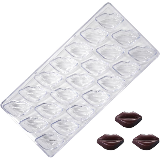 Molde chocolate estilo labios