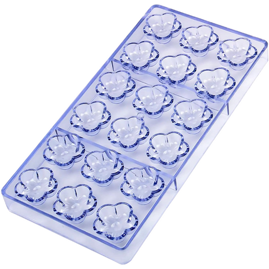 Molde chocolate estilo flor