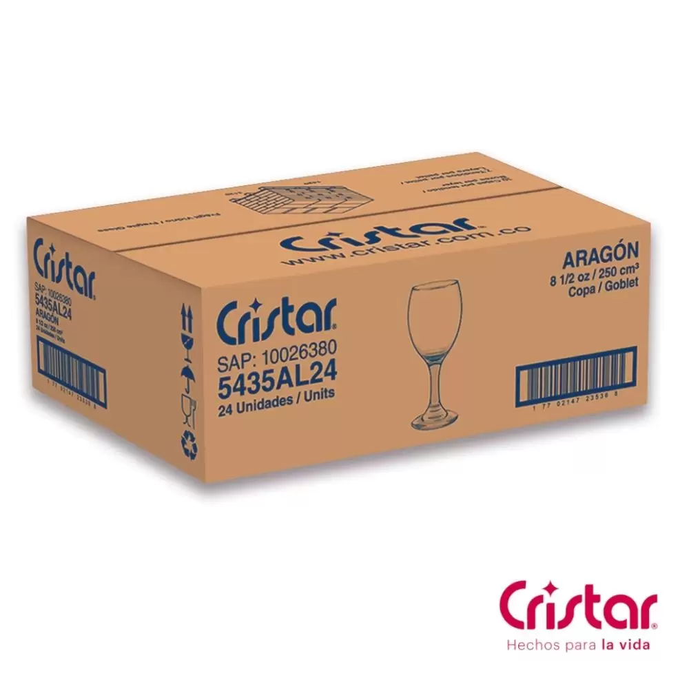 Copa Vino Aragon Caja x 24 Unidades