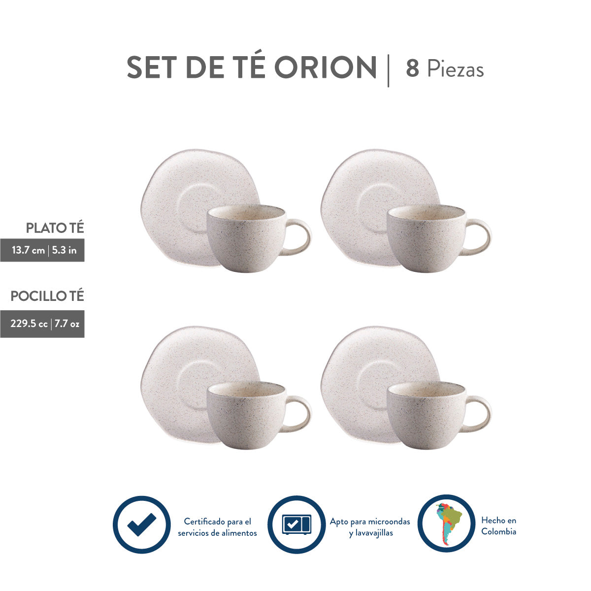 Corona Set De Té 4 Puestos Orion Merki