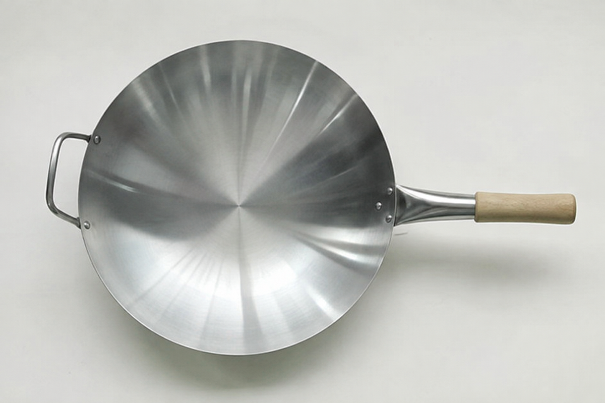 Sartén - wok de acero inoxidable