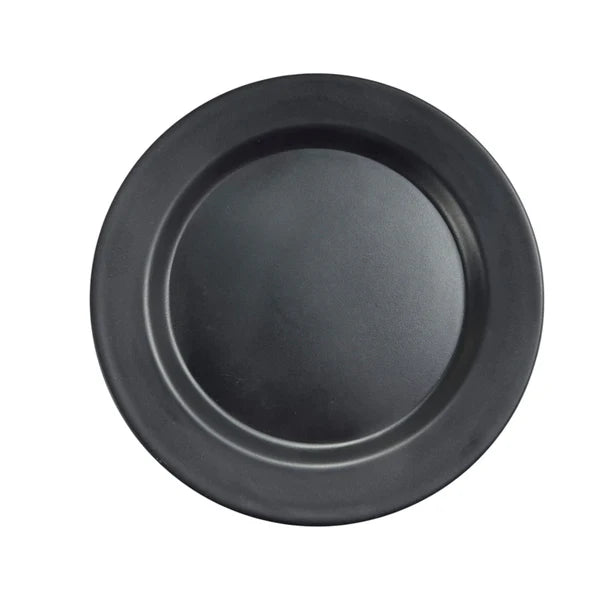 Plato Redondo Negro en Melamina