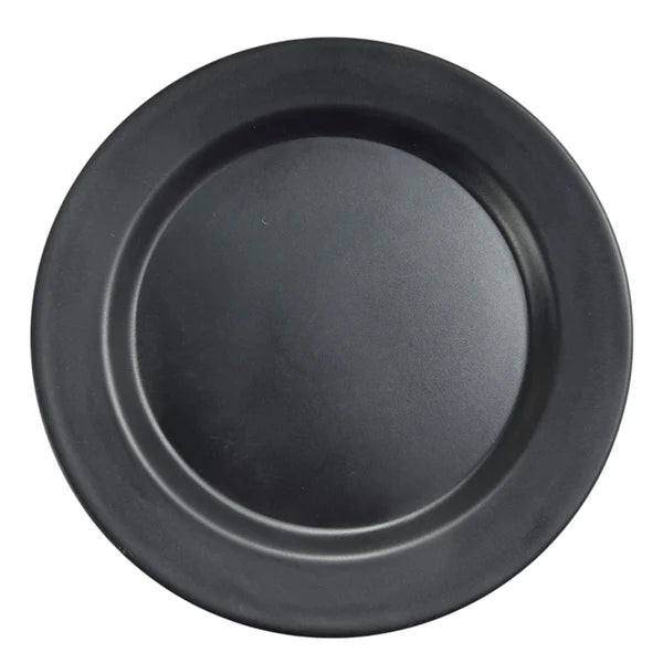 Plato Redondo Negro en Melamina