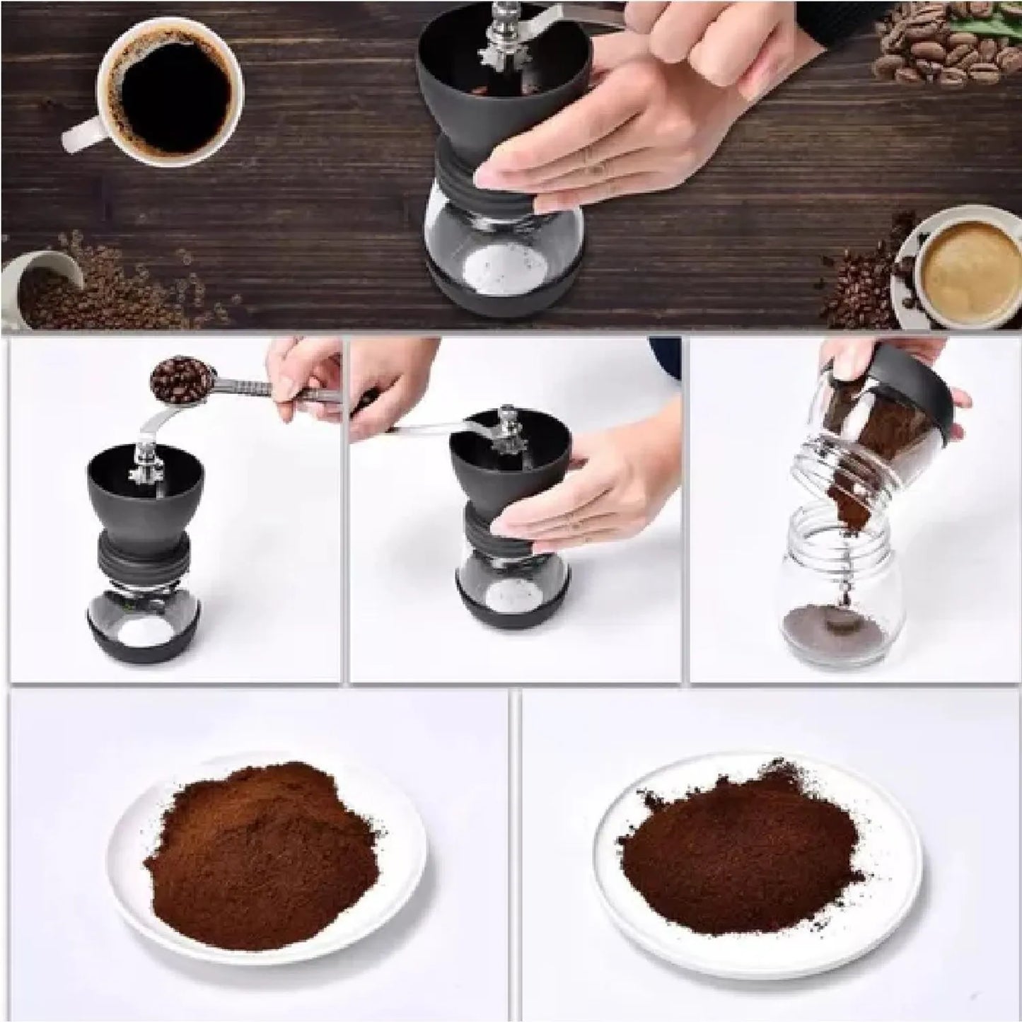 Molino doble recipiente